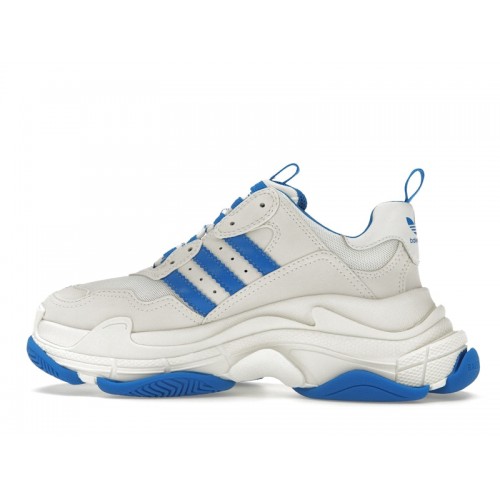 Balenciaga x adidas Triple S White Blue (W) - женская сетка размеров