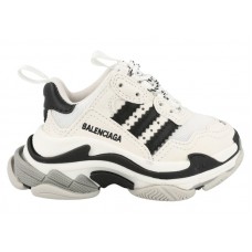 Balenciaga x Adidas Triple S Sneaker White Black (Kids)