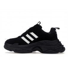 Кроссовки Balenciaga x adidas Triple S Black White