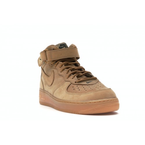 Nike Air Force 1 Mid Flax Outdoor Green - мужская сетка размеров