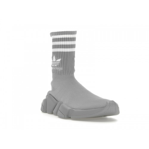 Кроссы Balenciaga x adidas Speed Trainer Grey White (W) - женская сетка размеров