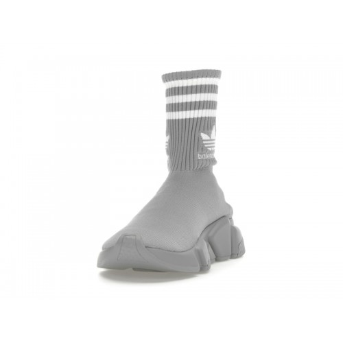 Кроссы Balenciaga x adidas Speed Trainer Grey White (W) - женская сетка размеров
