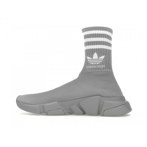 Кроссы Balenciaga x adidas Speed Trainer Grey White (W) - женская сетка размеров