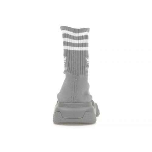 Кроссы Balenciaga x adidas Speed Trainer Grey White (W) - женская сетка размеров