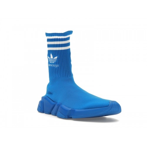 Кроссы Balenciaga x adidas Speed Trainer Blue White - мужская сетка размеров