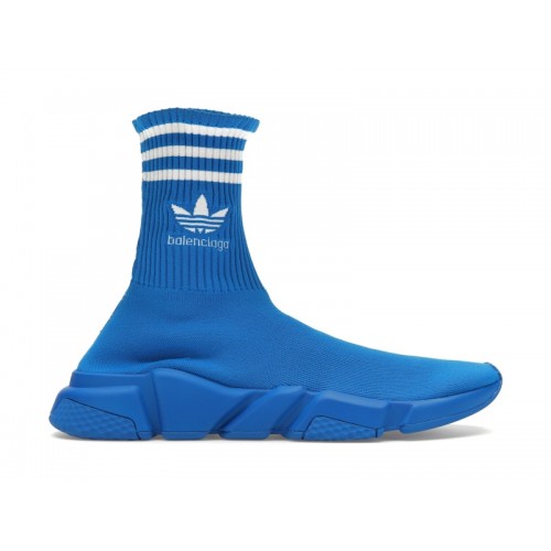 Кроссы Balenciaga x adidas Speed Trainer Blue White - мужская сетка размеров