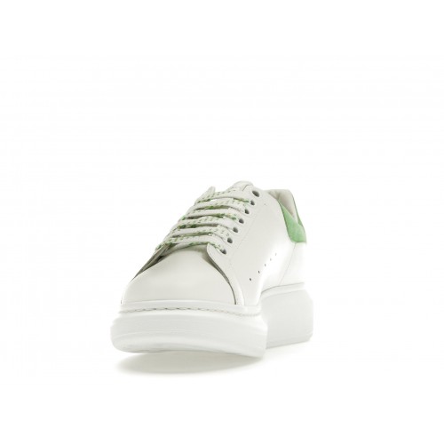 Кроссы Alexander McQueen Oversized White Acid Green (W) - женская сетка размеров