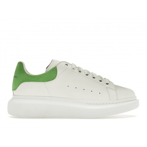 Кроссы Alexander McQueen Oversized White Acid Green (W) - женская сетка размеров