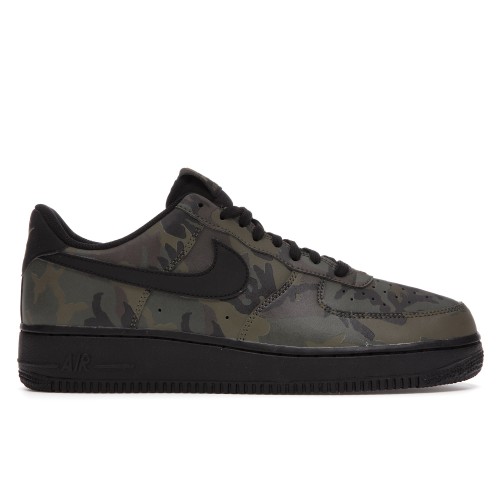 Кроссы Nike Air Force 1 Low Reflective Woodland Camo - мужская сетка размеров