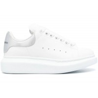 Женские кроссовки Alexander McQueen Oversized White Silver (W)