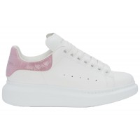 Женские кроссовки Alexander McQueen Oversized White Pink Croc (W)
