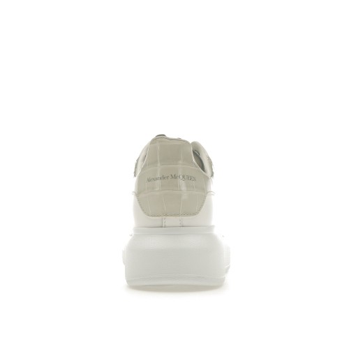 Кроссы Alexander McQueen Oversized White Croc (W) - женская сетка размеров