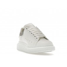 Женские кроссовки Alexander McQueen Oversized White Silver Glitter (W)