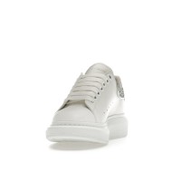 Женские кроссовки Alexander McQueen Oversized White Silver Glitter (W)