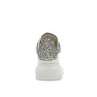 Женские кроссовки Alexander McQueen Oversized White Silver Glitter (W)