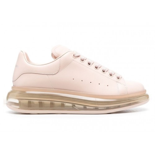 Кроссы Alexander McQueen Oversized Pink Clear Sole (W) - женская сетка размеров