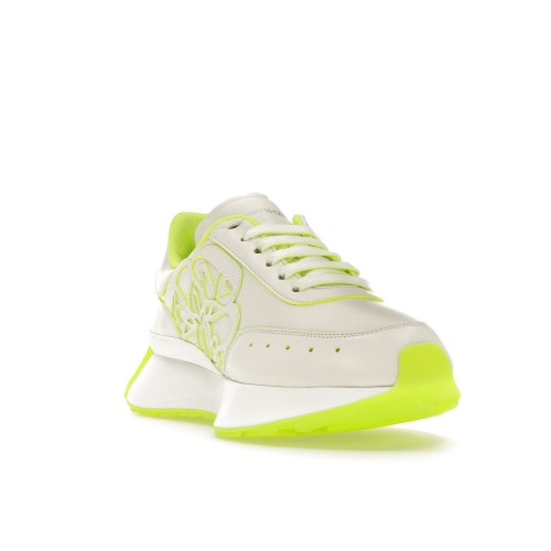 Кроссы Alexander McQueen Sprint Runner Acid Yellow (W) - женская сетка размеров