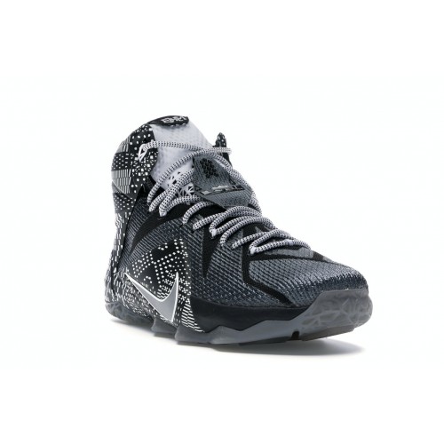 Кроссы Nike LeBron 12 BHM (2015) - мужская сетка размеров
