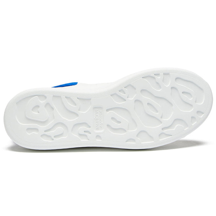 Alexander McQueen Oversized Sneaker White Electric Blue - женская сетка размеров Alexander McQueen Oversized Sneaker White Electric Blue - женская сетка размеров