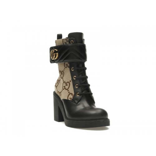 Gucci Double G Ankle Boots Camel Ebony (W) - женская сетка размеров
