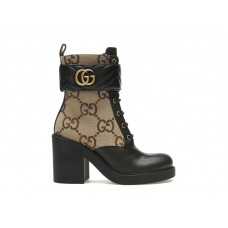 Женские Gucci Double G Ankle Boots Camel Ebony (W)