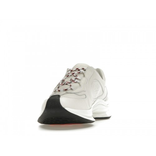 Gucci Run White Blue Red Interlocking G White Stripe Detail - мужская сетка размеров
