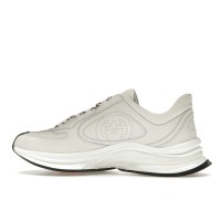 Gucci Run White Blue Red Interlocking G White Stripe Detail