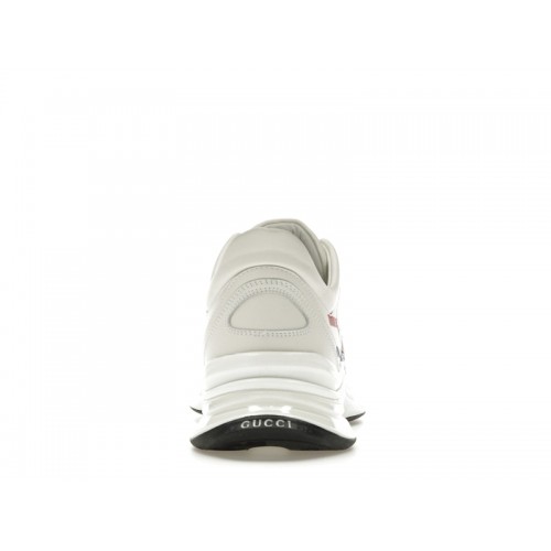 Gucci Run White Blue Red Interlocking G White Stripe Detail - мужская сетка размеров