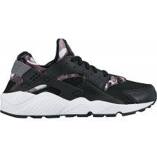 Женские кроссовки Nike Air Huarache Run Print Camo Black (W)