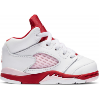 Кроссовки для малыша Jordan 5 Retro White Pink Red (TD)