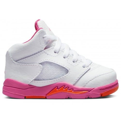 Кроссы Jordan 5 Retro WNBA Pinksicle Safety Orange (TD) - детская сетка размеров