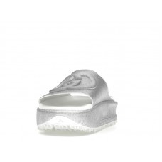 Женские Gucci Interlocking G Slide Metalic Silver (W)