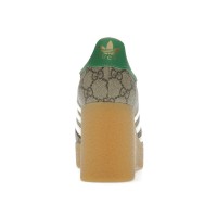 Женские adidas x Gucci Gazelle Wedge Beige GG Monogram (W)