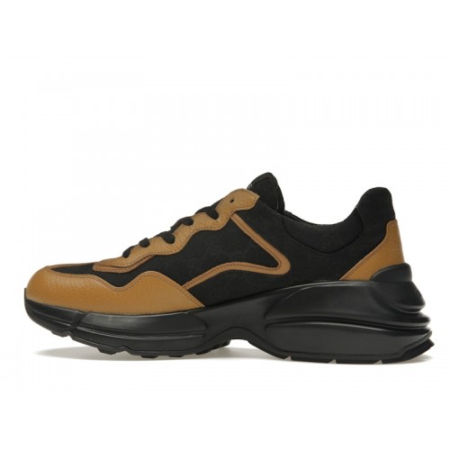 Gucci Rhyton Sneaker Maxi GG Supreme Black Khaki Beige - мужская сетка размеров