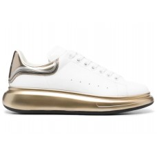 Кроссовки Alexander McQueen Oversized White Metalic Gold