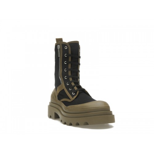 Bottega Veneta Lace-Up Boots Black Green - мужская сетка размеров