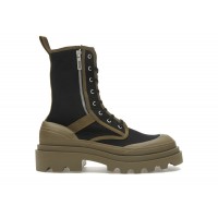 Bottega Veneta Lace-Up Boots Black Green