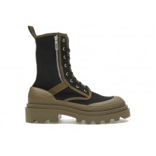 Bottega Veneta Lace-Up Boots Black Green