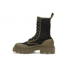 Bottega Veneta Lace-Up Boots Black Green