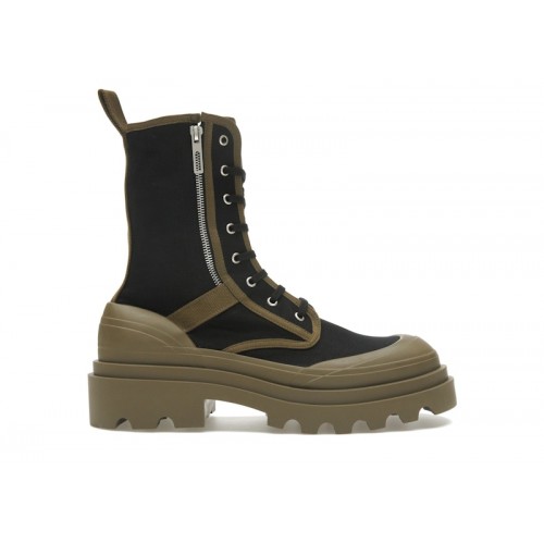 Bottega Veneta Lace-Up Boots Black Green - мужская сетка размеров