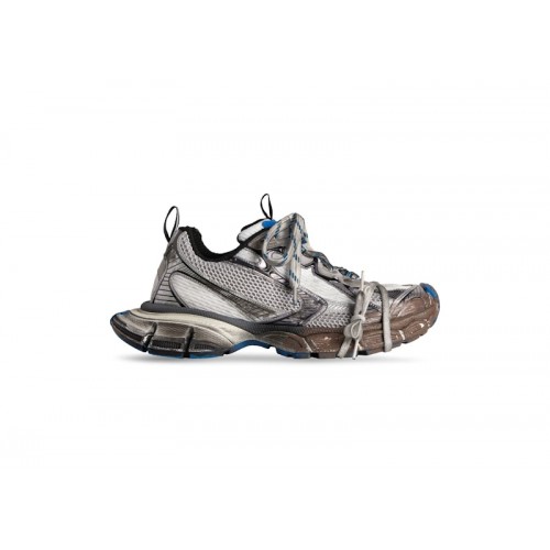 Кроссы Balenciaga 3XL Trainer Worn Out Dark Grey - мужская сетка размеров