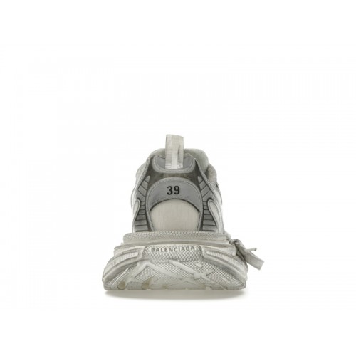 Кроссы Balenciaga 3XL White Silver Summer Mesh - мужская сетка размеров
