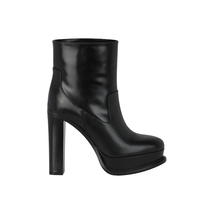 Alexander McQueen Wmns Leather Ankle Boot Black - женская сетка размеров Alexander McQueen Wmns Leather Ankle Boot Black - женская сетка размеров