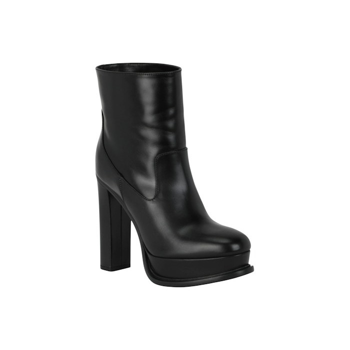 Alexander McQueen Wmns Leather Ankle Boot Black - женская сетка размеров Alexander McQueen Wmns Leather Ankle Boot Black - женская сетка размеров