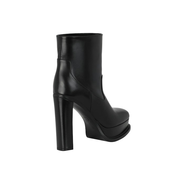 Alexander McQueen Wmns Leather Ankle Boot Black - женская сетка размеров Alexander McQueen Wmns Leather Ankle Boot Black - женская сетка размеров