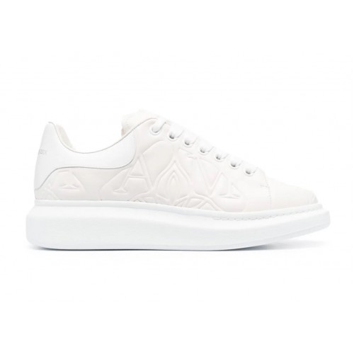 Кроссы Alexander McQueen Oversized Quilted White - мужская сетка размеров