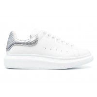 Кроссовки Alexander McQueen Oversized White Silver Metallic
