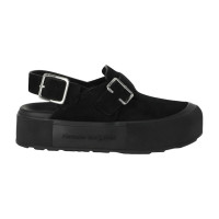 Alexander McQueen New Micmac Clogs Black Silver