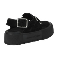 Alexander McQueen New Micmac Clogs Black Silver
