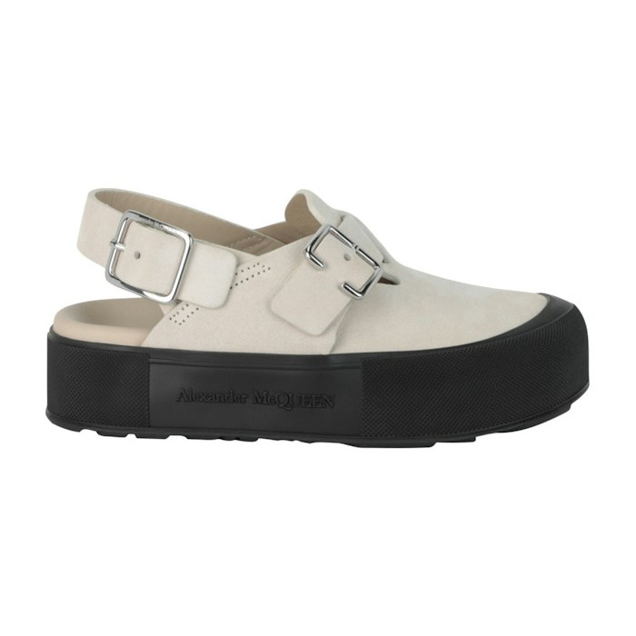 Alexander McQueen New Micmac Clog Beige Silver - мужская сетка размеров Alexander McQueen New Micmac Clog Beige Silver - мужская сетка размеров